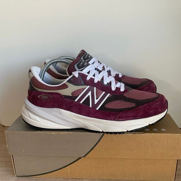 New Balance 990 V6 MIUSA Teddy Santis Burgundy Men Sneakers U990BT6- SZ 8.5 main image 4